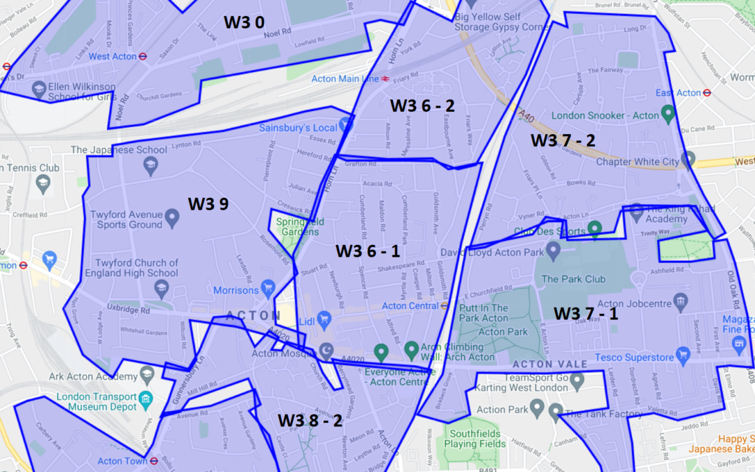 Leaflet distribution Acton W3